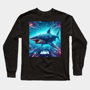 Unleash Oceanic Dread: Dive into Shark-Inspired Thrills with our Jaws-Inspired Collection! Long Sleeve T-Shirt